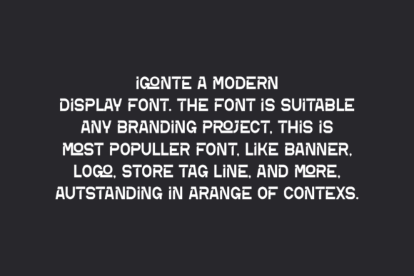 Igonte Font PNG with transparent background - Preview 1