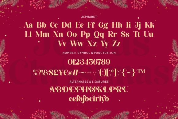 Joyous Christmas Font - Preview 6