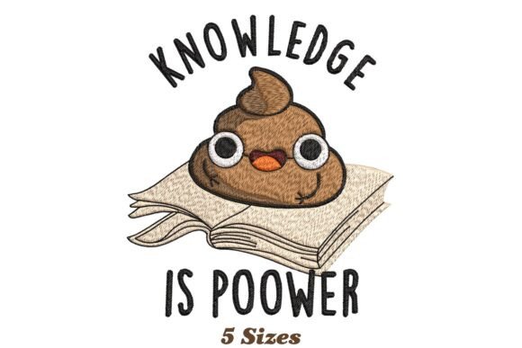 Knowledge is Poower Funny Poop Puns