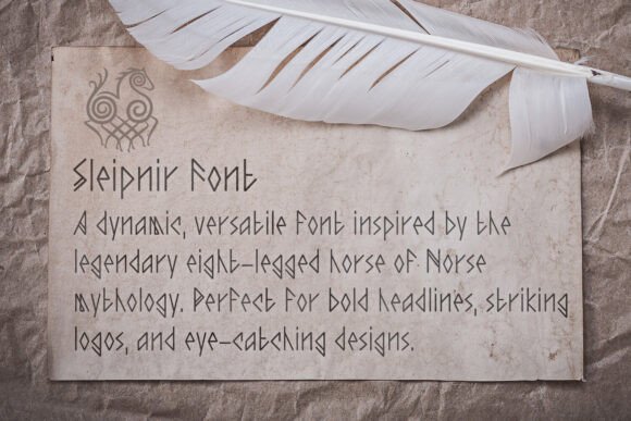 Sleipnir Font PNG with transparent background - Preview 4