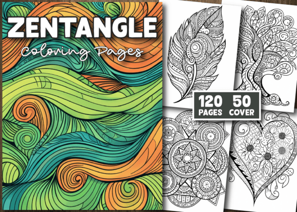 Zentangle Coloring Pages for Adults