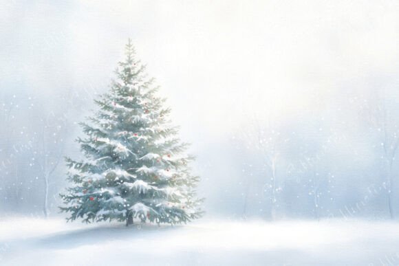 Serene Winter Scene Featuring Snow