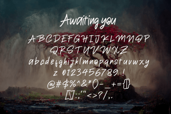 Awaiting You Font - Preview 1