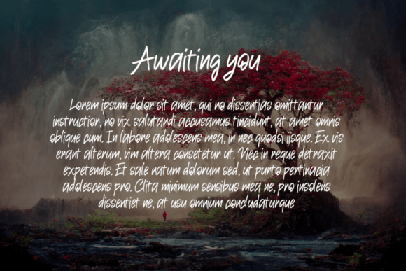 Awaiting You Font - Preview 2