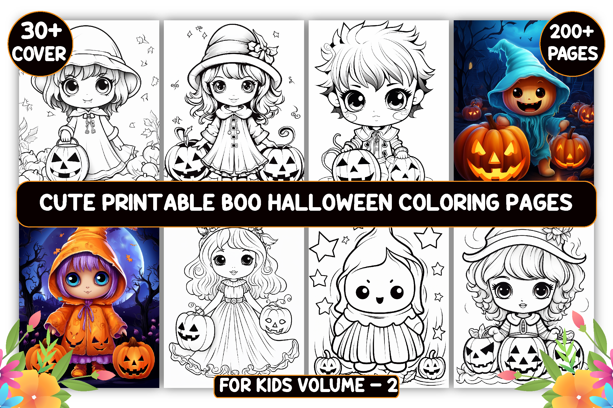 Cute Halloween Coloring Pages for Kids