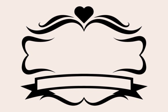Elegant Scroll Frame with Ribbon Banner