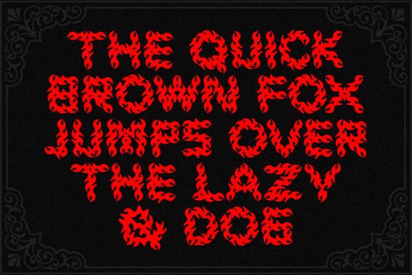 Flame Strike Font - Preview 1