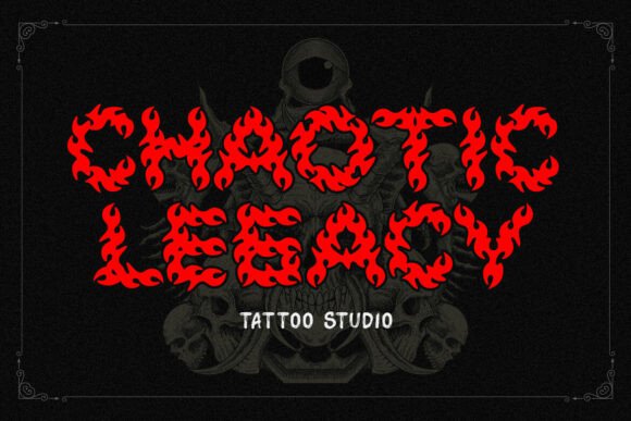 Flame Strike Font - Preview 2