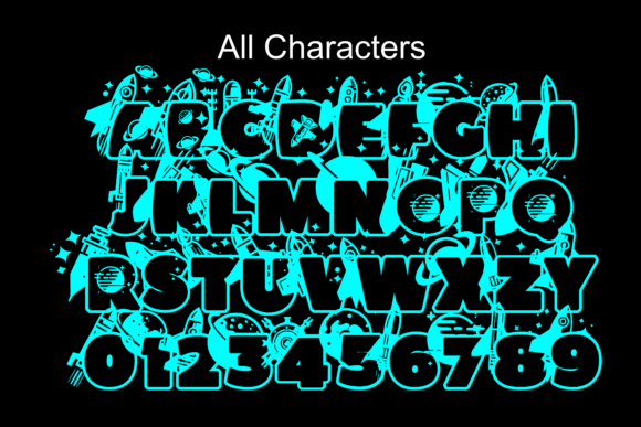 Galaxy Font - Preview 3