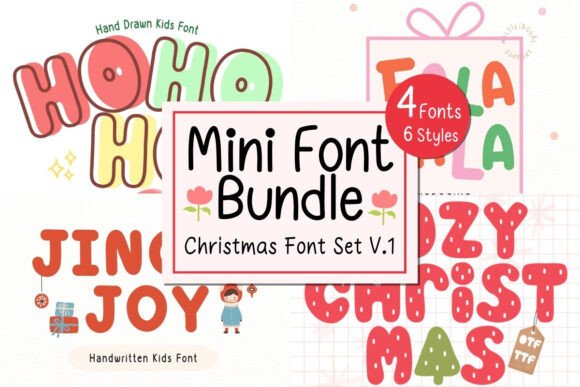 Mini Bundle Christmas Set V1 Fonts