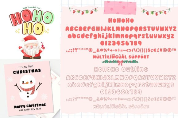 Mini Bundle Christmas Set V.1 Font PNG with transparent background - Preview 1