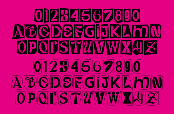 Punk of Sad Font PNG with transparent background - Preview 5