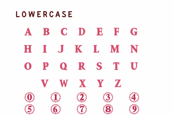 Footprints Heart Font - Preview 2