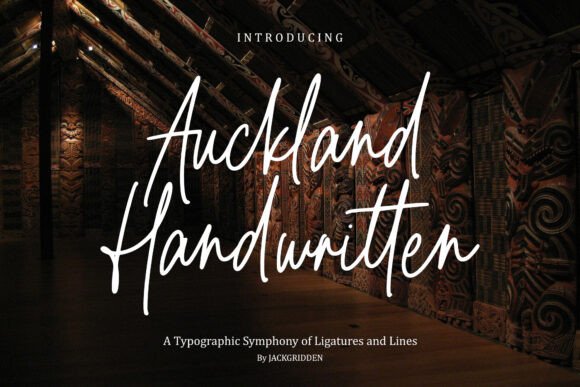 Auckland Handwritten Font - Preview 1