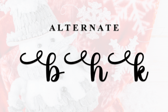 Blanket Snowman Font - Preview 5