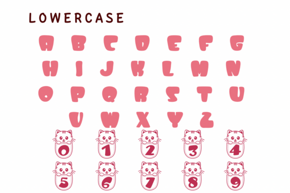 Cat Cute Font - Preview 1