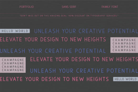 Champagne Font - Preview 1