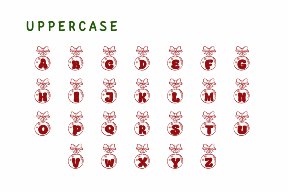 Christmas Ornament Font - Preview 1