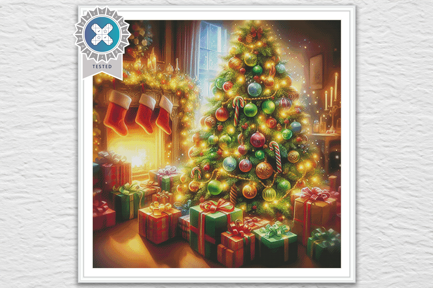 Christmas Tree Cross Stitch Pattern PDF