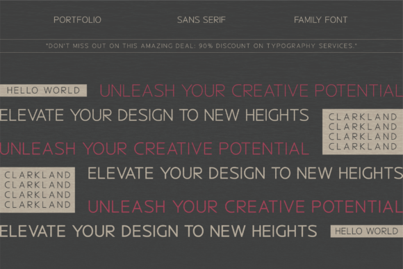 Clarkland Font - Preview 1