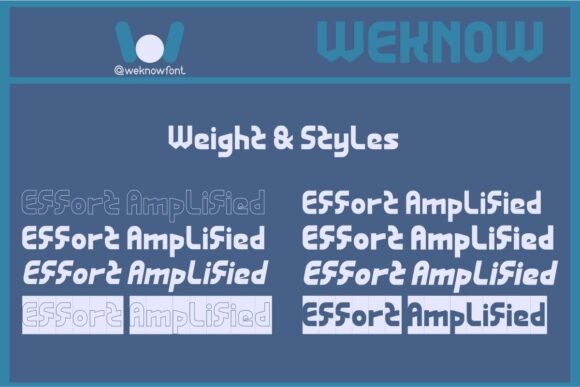 Effort Amplified Font - Preview 5