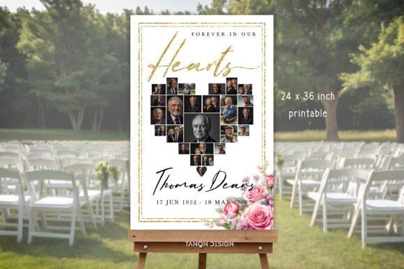 Funeral Welcome Sign Canva Template