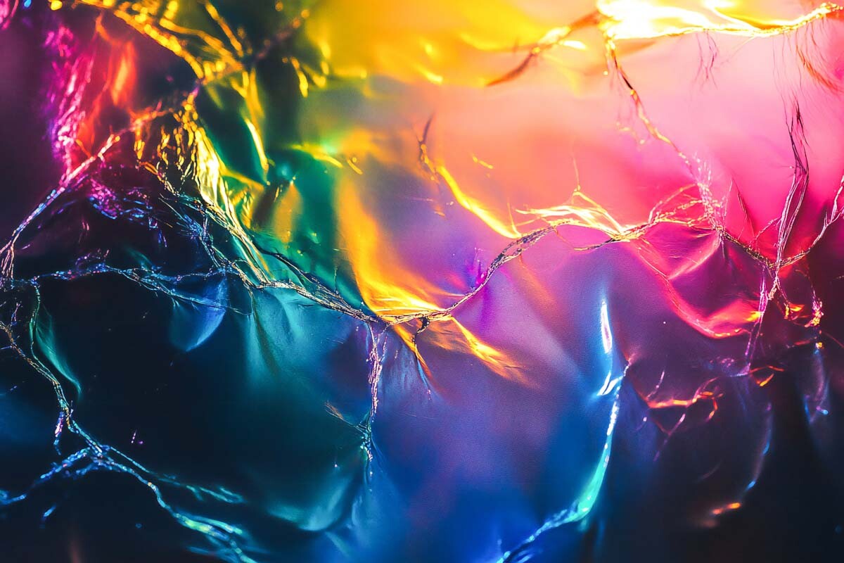 Holographic Neon Background
