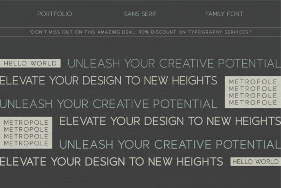 Metropole Font PNG with transparent background - Preview 1