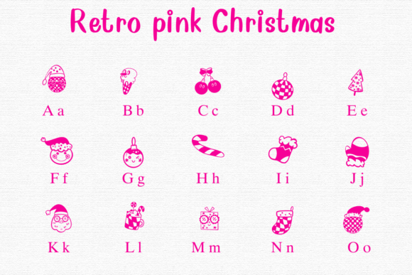 Retro Punk Christmas Font font preview - 1