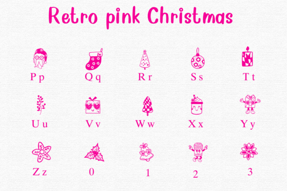Retro Punk Christmas Font font preview - 2