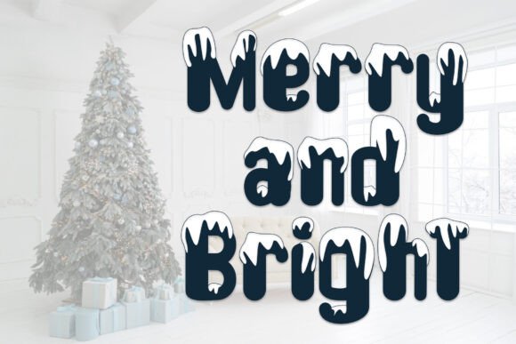 Snow Play Font PNG with transparent background - Preview 1