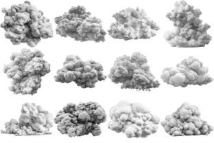 100+ Procreate 3D Cloud Stamps Graphic by myprintscollection · Creative ...