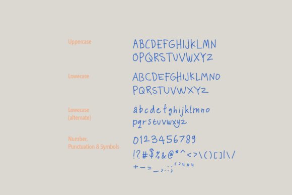Casual Human Font - Preview 4