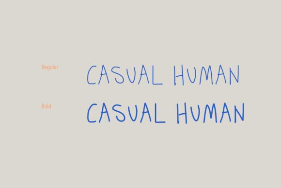 Casual Human Font - Preview 5