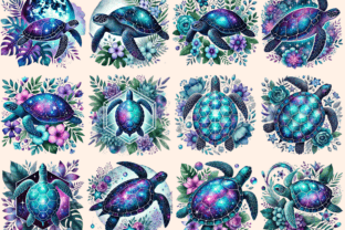 Celestial Turtles Clipart P1 Graphic by Wonders Artist · Creative Fabrica