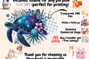 Celestial Turtles Clipart P1 Graphic by Wonders Artist · Creative Fabrica