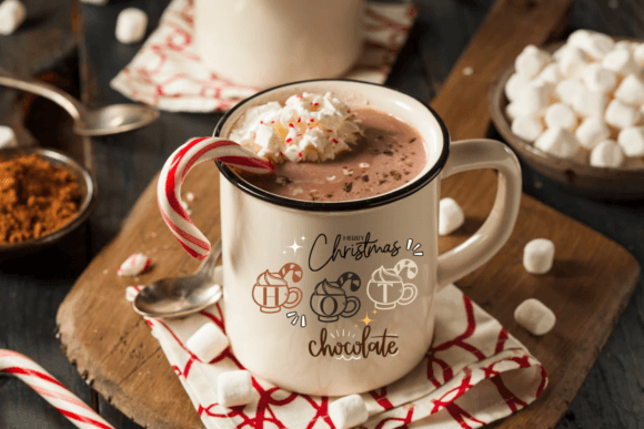 Christmas Dessert Glasses Font - Preview 1
