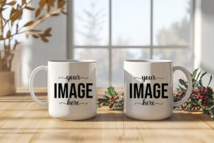 Christmas Two Coffee Mug Mockup