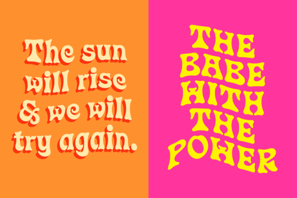 Enjoy Wave Font PNG with transparent background - Preview 5