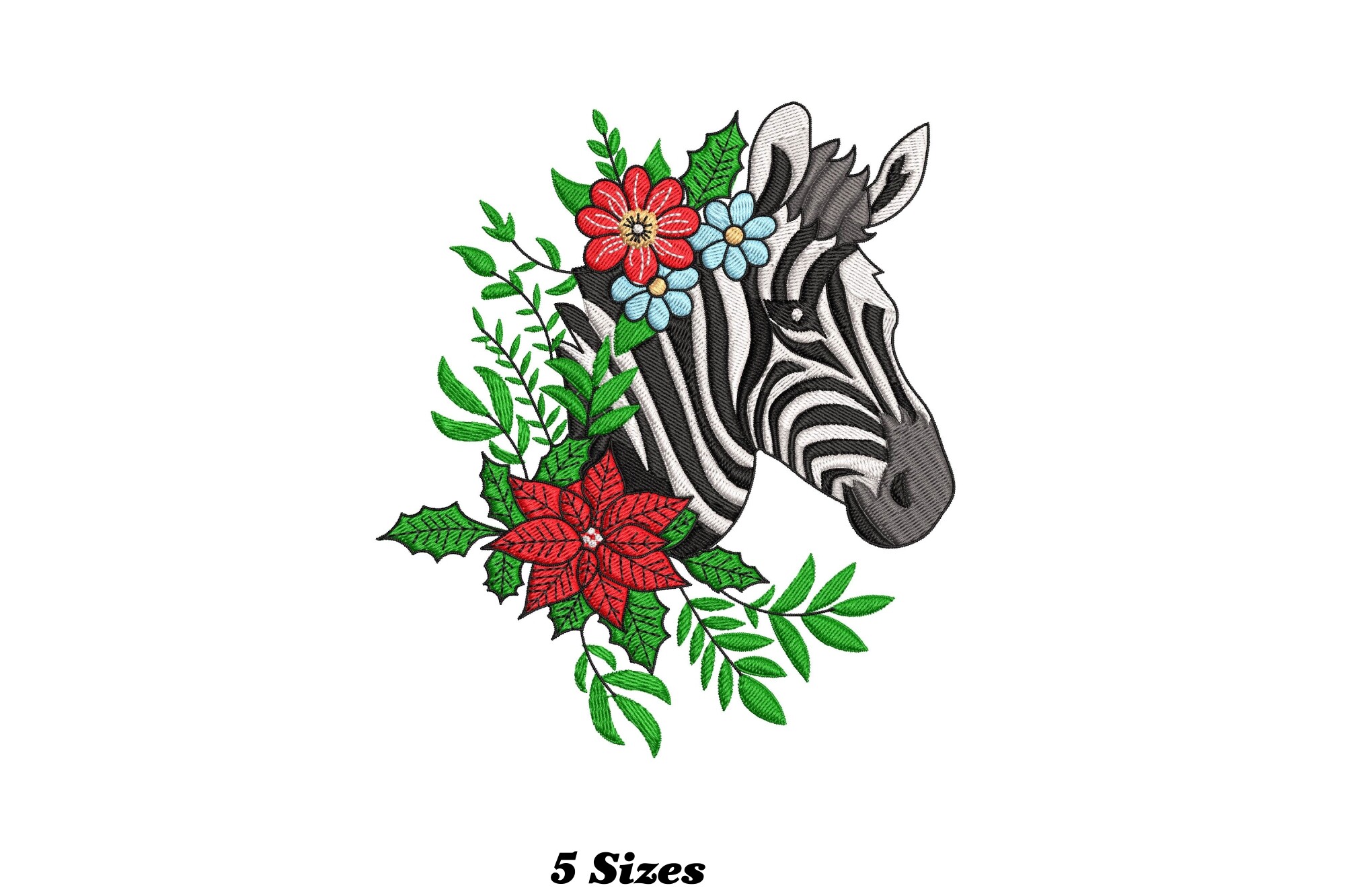 Floral Zebra