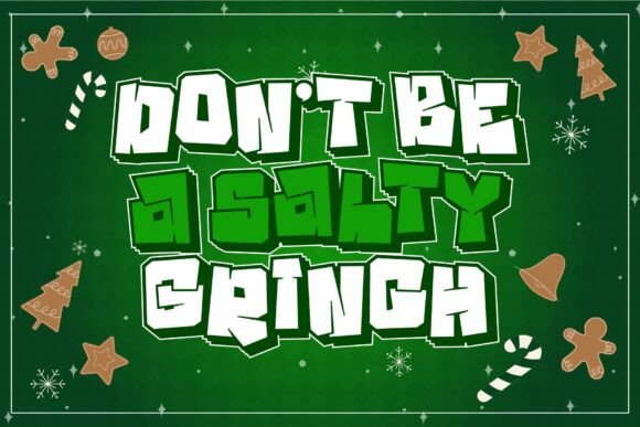 Grinch Smile Font font preview - 3
