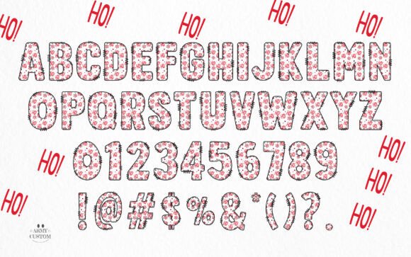 Hohoho Army Font font preview - 1