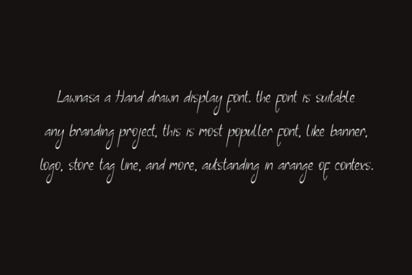 Lawnasa Font PNG with transparent background - Preview 1