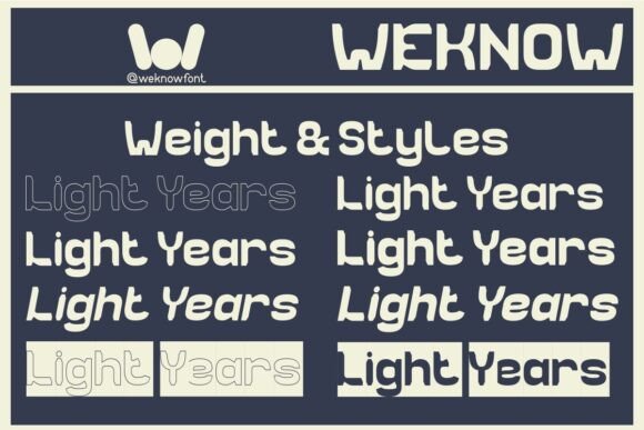 Light Years Font font preview - 5