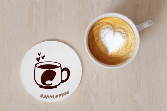 Love Coffee Mug Font PNG with transparent background - Preview 6