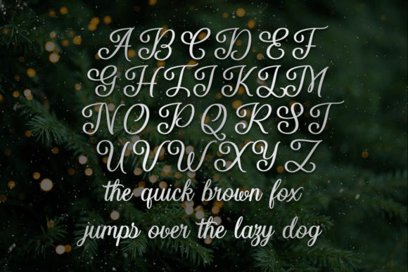 Lovely Greeting Font PNG with transparent background - Preview 1