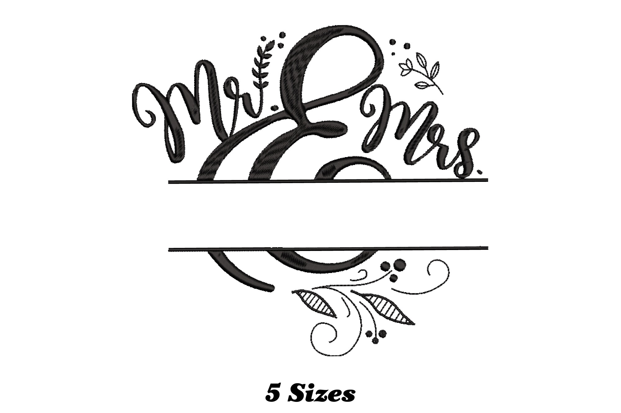 Mr and Mrs Monogram Wedding Gift