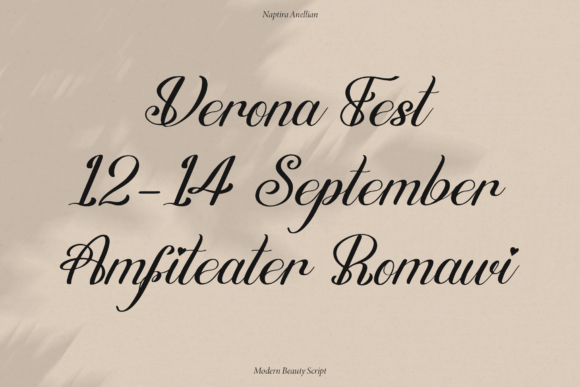 Naptira Anellian Font PNG with transparent background - Preview 4