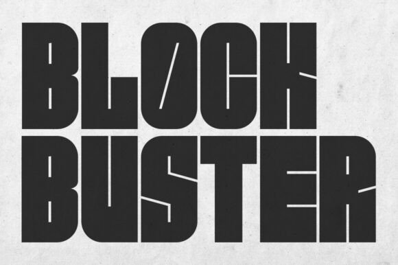 Portal Block Font PNG with transparent background - Preview 1