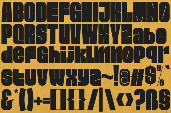 Portal Block Font PNG with transparent background - Preview 3